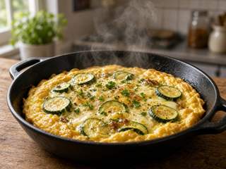 Omelette aux restes de légumes